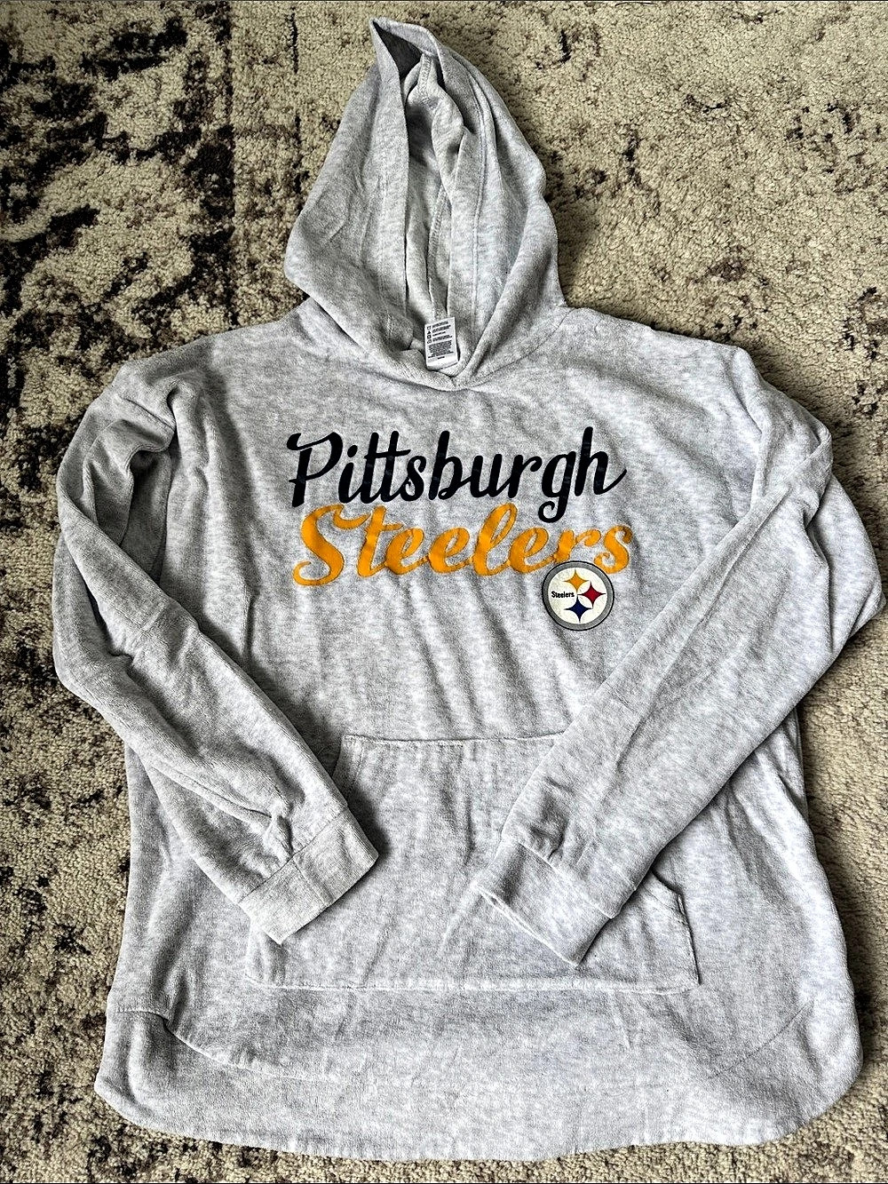 NFL Team Apparel Pittsburgh Steelers Terrycloth Hoodie